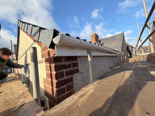 New guttering installed on a West Yorkshire home