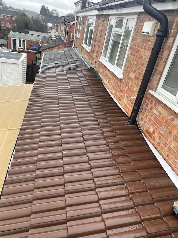 New roof on a house extension in West Yorkshire